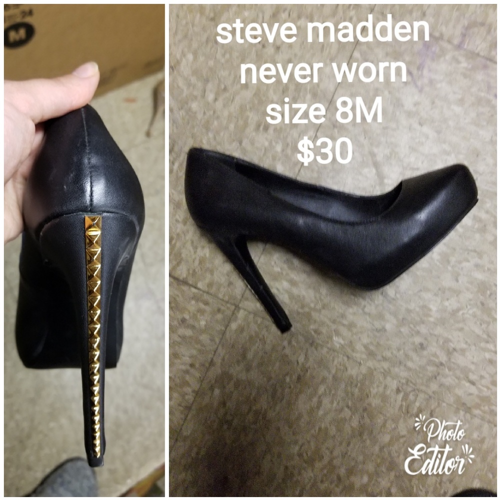 Steve madden black pumps